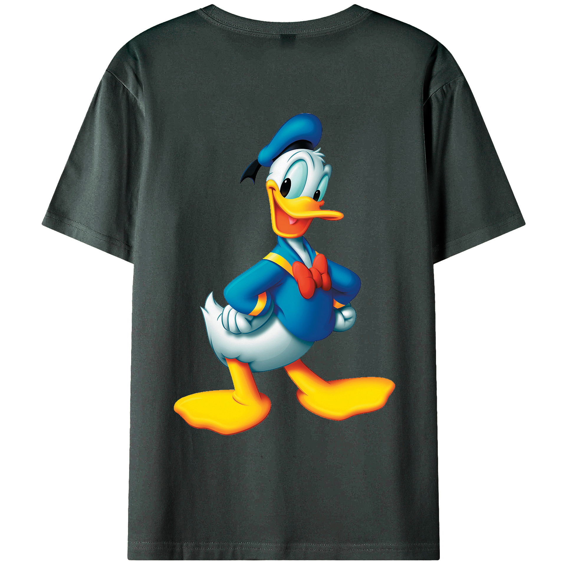 （画像用） ミッキーマウス Mickey Mouse 綿100％ メンズ半袖Tシャツ（バックプリント） 通気性